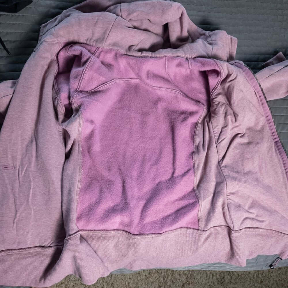 Lululemon Scuba Full-Zip Hoodie - 6 Heathered Velvet Dust - Picture 7 of 8